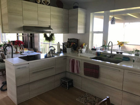 Installation of Japanese kitchen