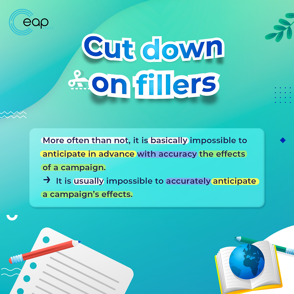EAP Space - Digital Academic English - Cut down on fillers