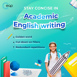 Stay concise in academic English writing