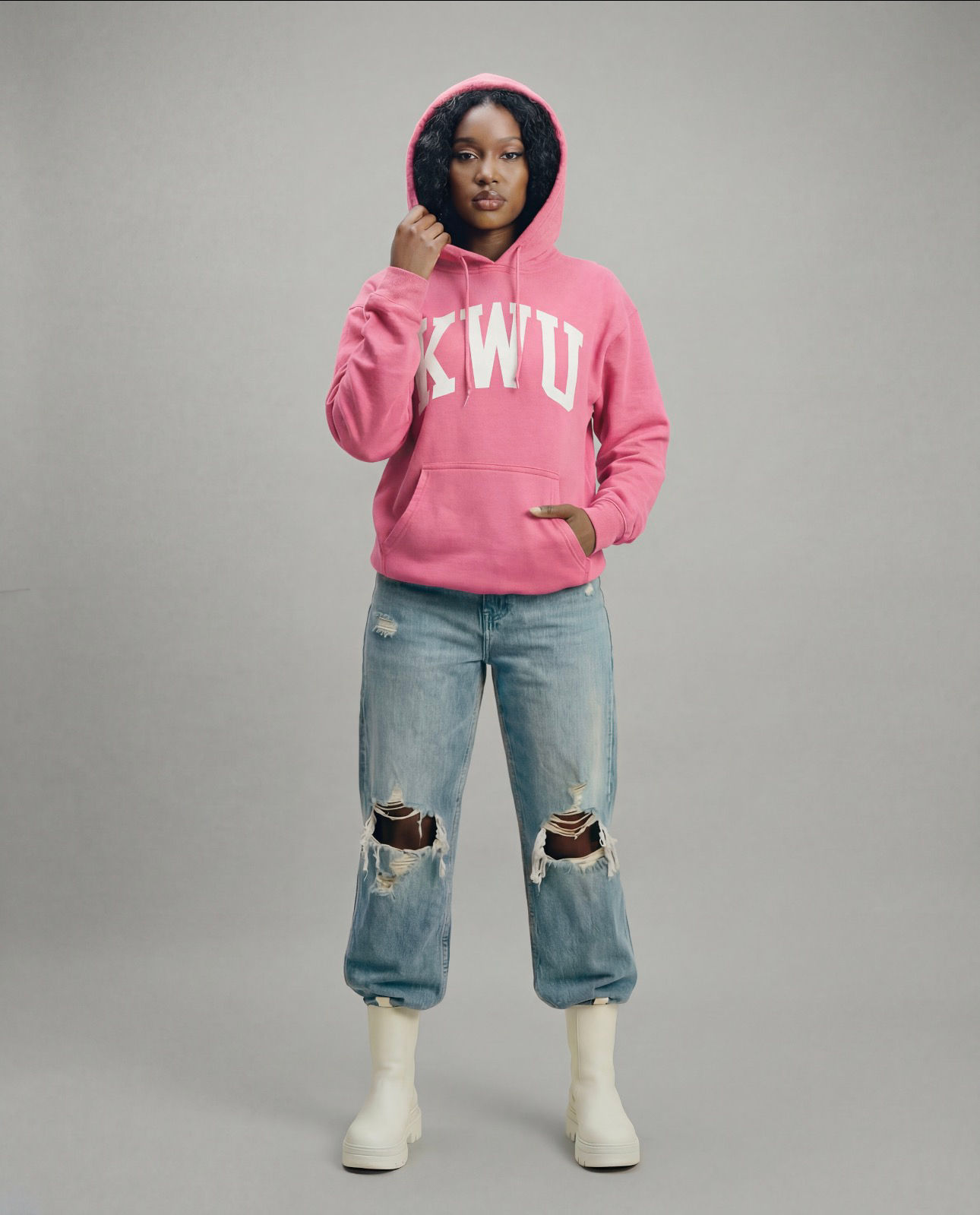 Arch Hoodie Pink