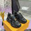 Thumbnail: LV Trainer Black Sneakers