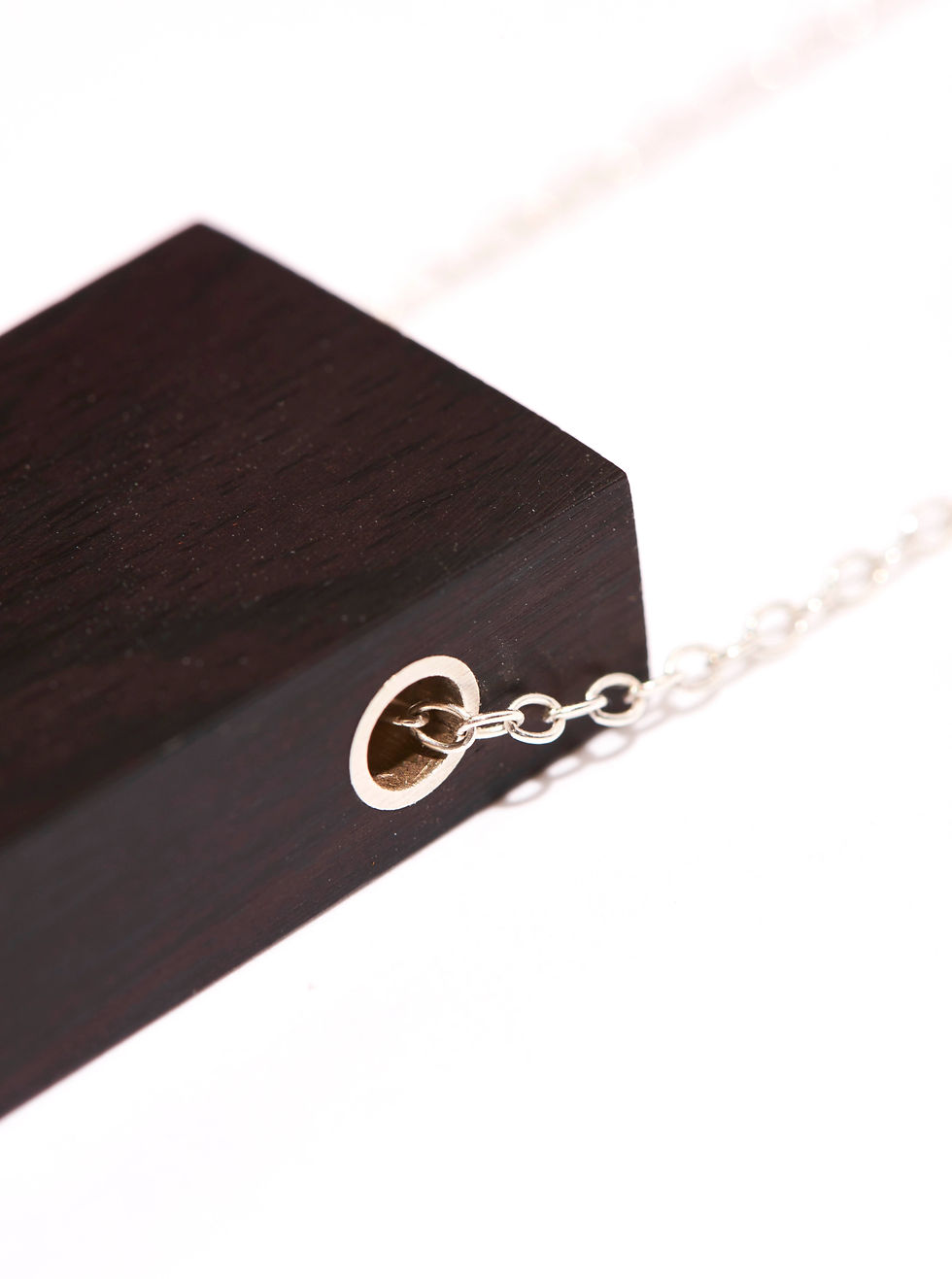 Thumbnail: Silver and Blackwood Necklace