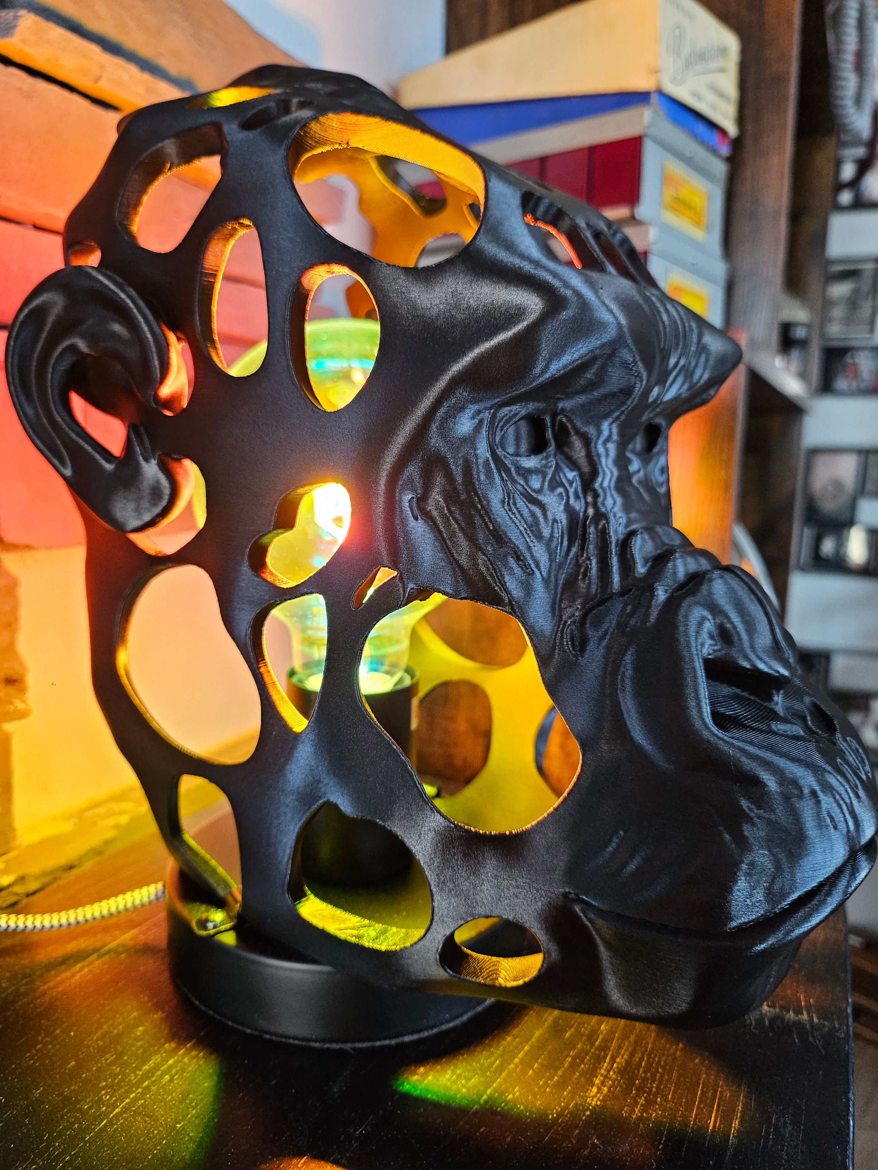Lampe tête de gorille
