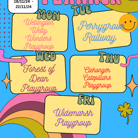 Weekly Activity Plan / Menu week commence 18/11/24