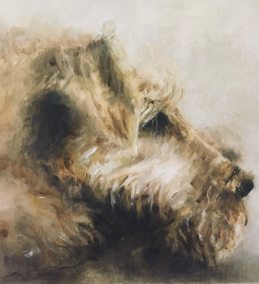 Irish Terrier Painting