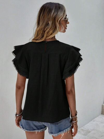 Miniatura: Denise Ruffle Cap Sleeve Top