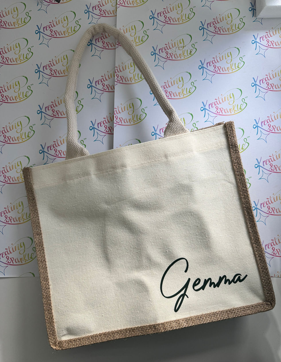 Thumbnail: Personalised Mini Jute Shopper