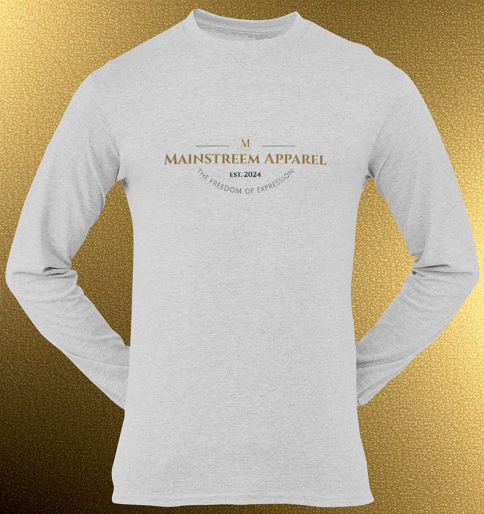 Thumbnail: Women's "Retro" Gold Long Sleeve - Heather Grey