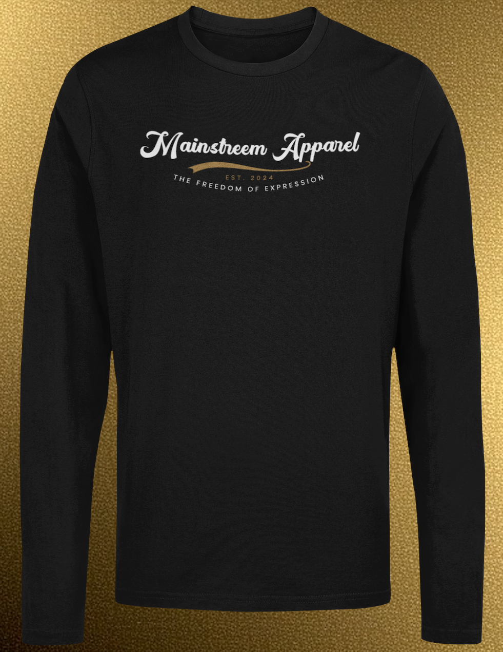 Men's Gold "Lifestyle" Long Sleeve - Black