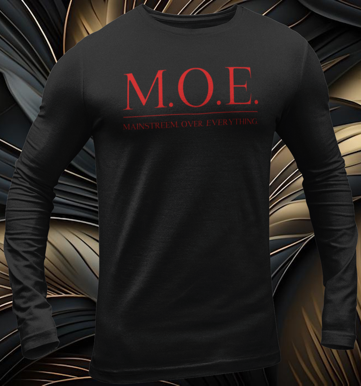 Men's 'Signature' M.O.E. Longsleeve (Red)
