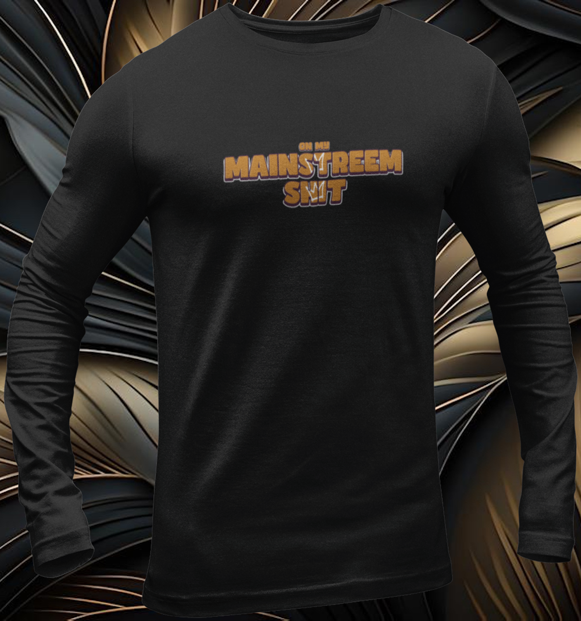 Men's 'Signature' Mainstreem Sh*t Longsleeve (Gold)