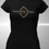 Thumbnail: Women's Diamond "Elegance" T-Shirt - Black