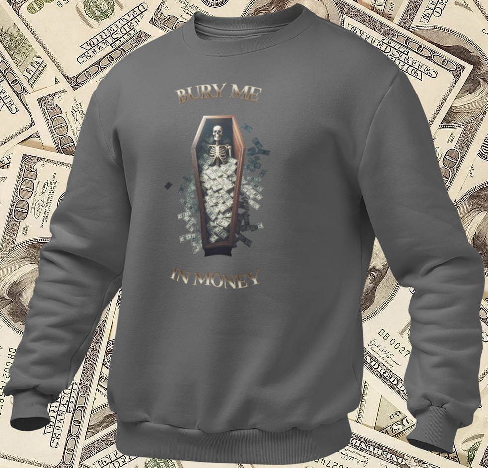 Thumbnail: Men's "Bury Me In Money" Sweater