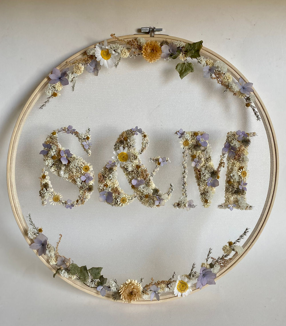 personalizovani goblen sa inicijalima S&M