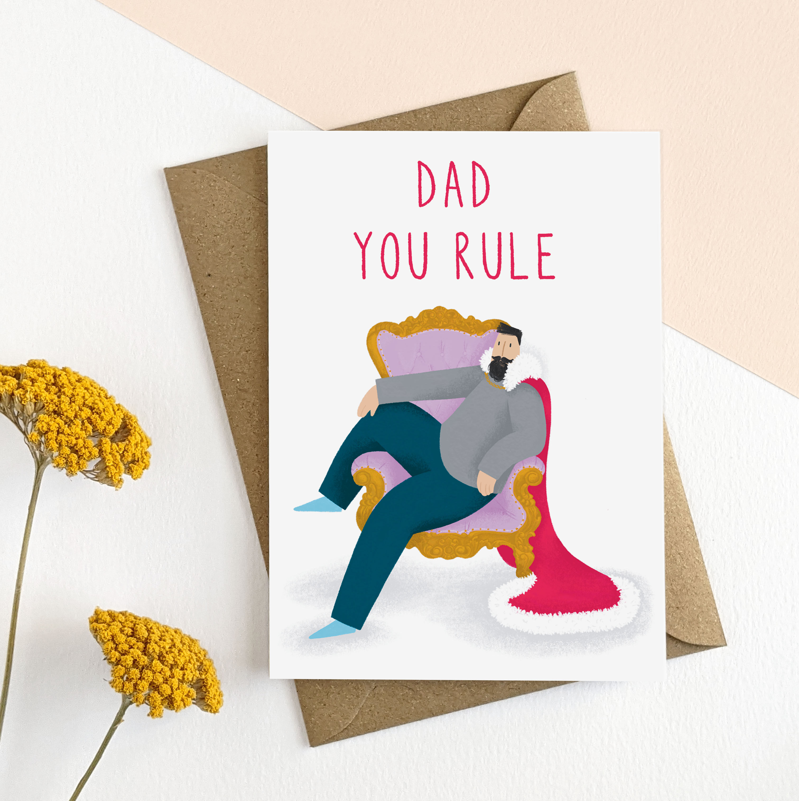 Father's Day King Card