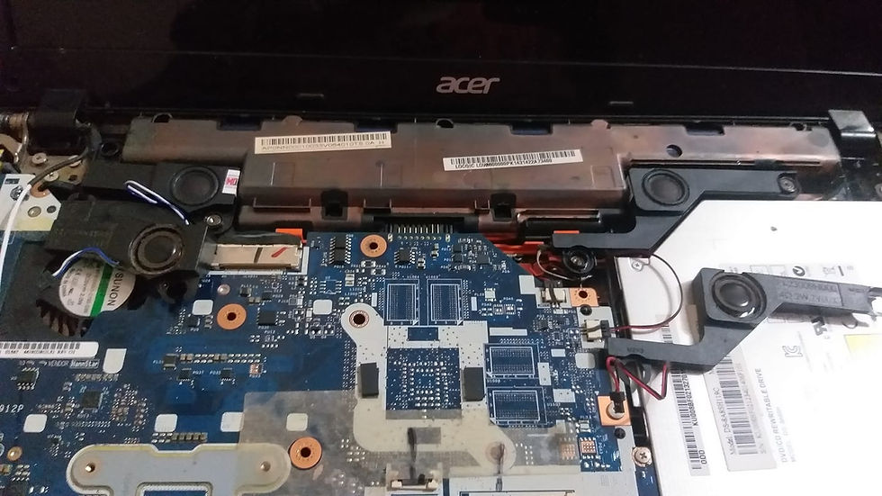 Troca auto falante notebook Acer E1 571
