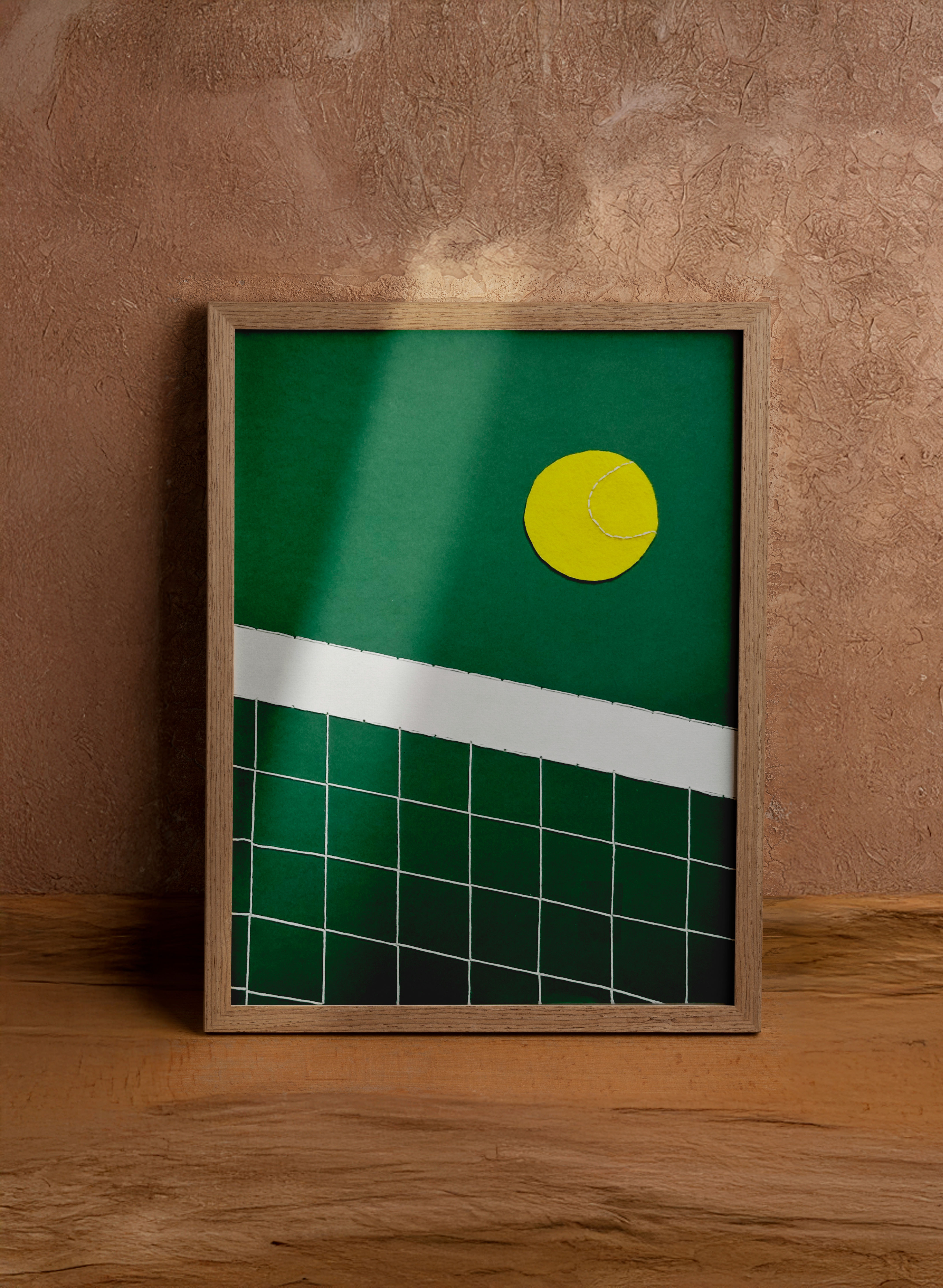 Affiche Brodée 30x40 • Tennis