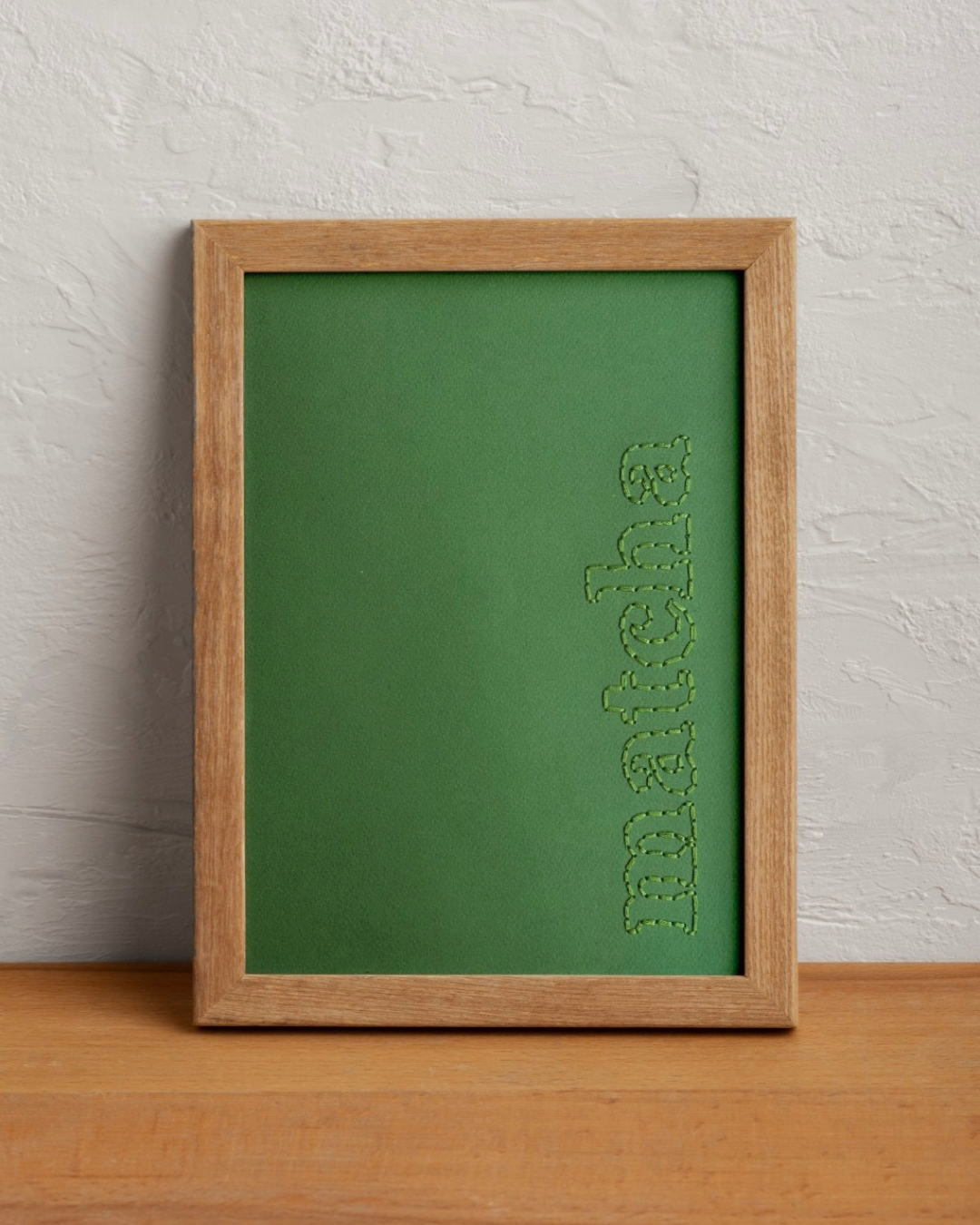 Affiche Brodée A4 • Matcha
