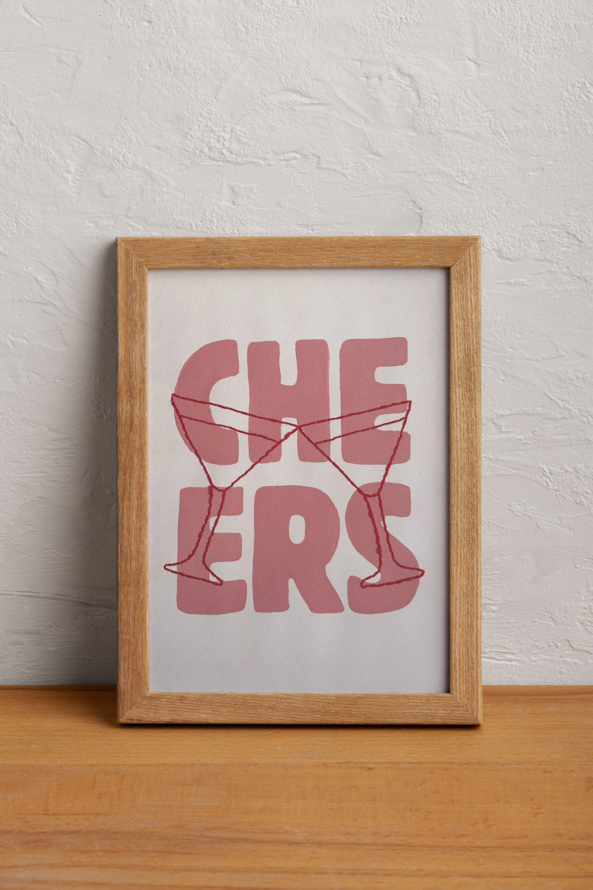 Affiche Brodée A4 • Cheers