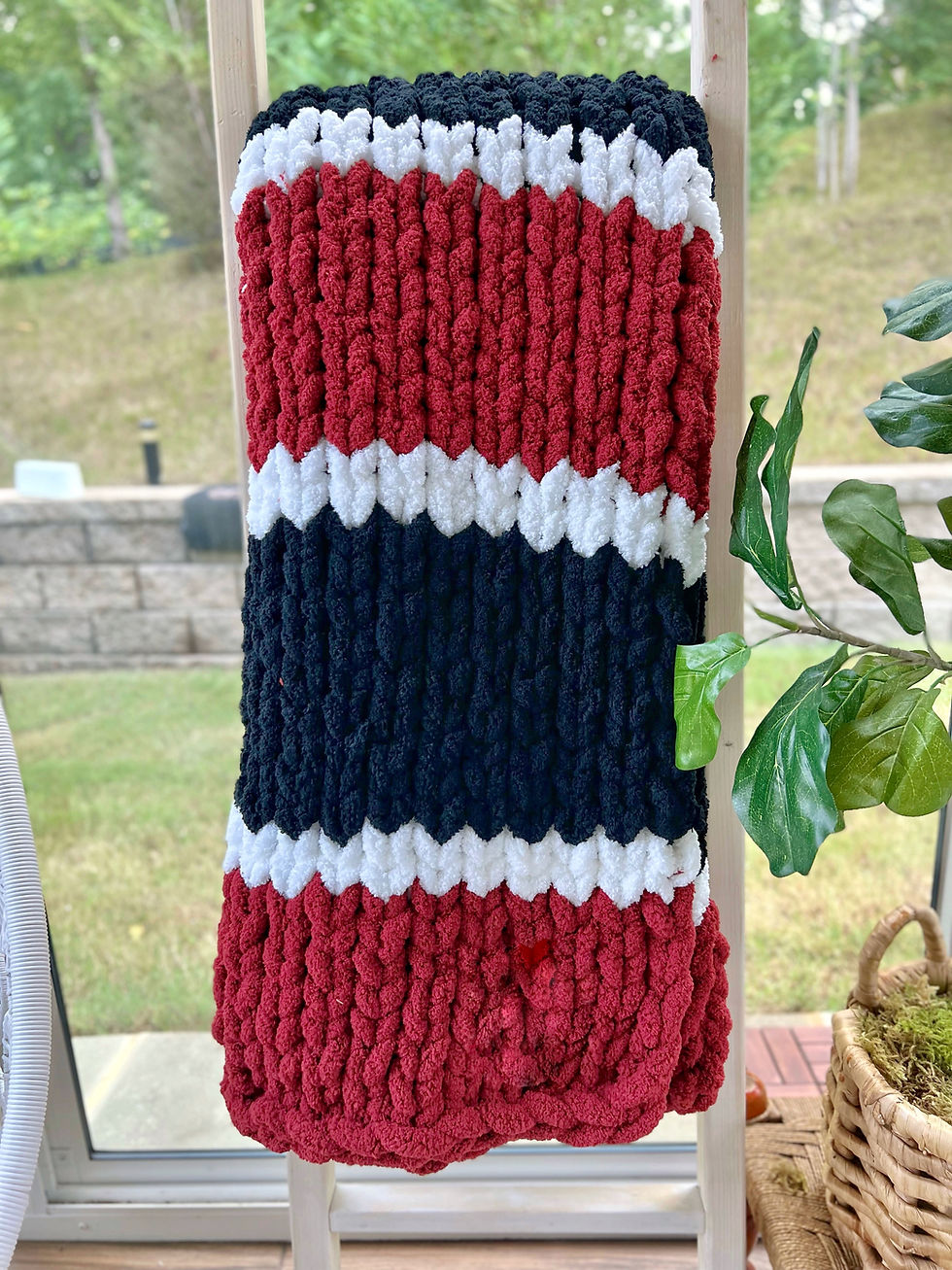 Thumbnail: The Hand-Knit College Blanket
