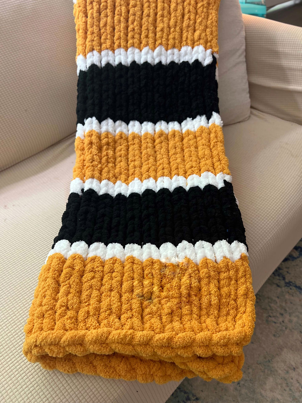 Thumbnail: The Hand-Knit College Blanket
