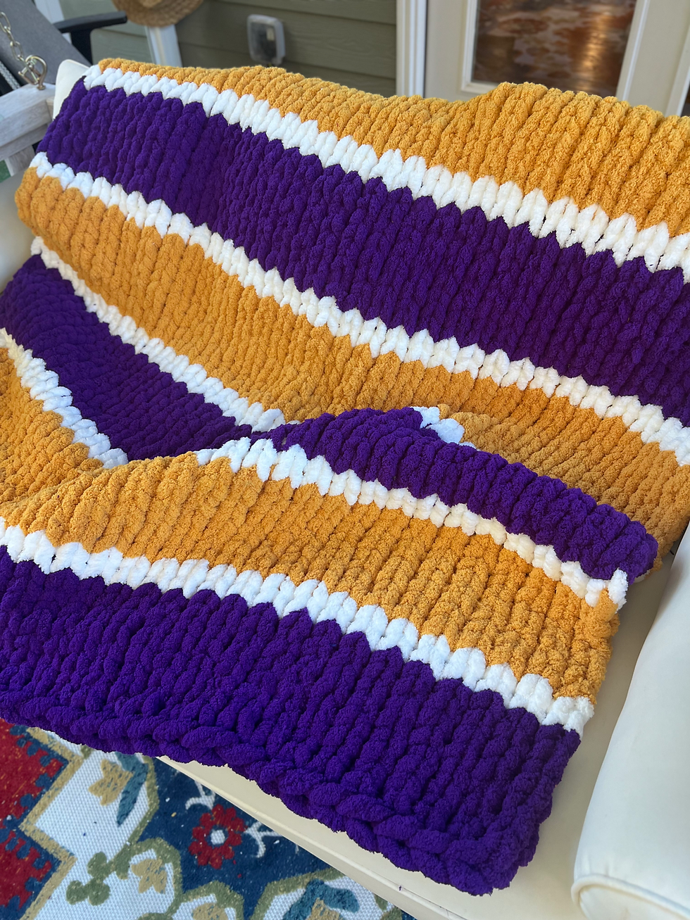 Thumbnail: The Hand-Knit College Blanket
