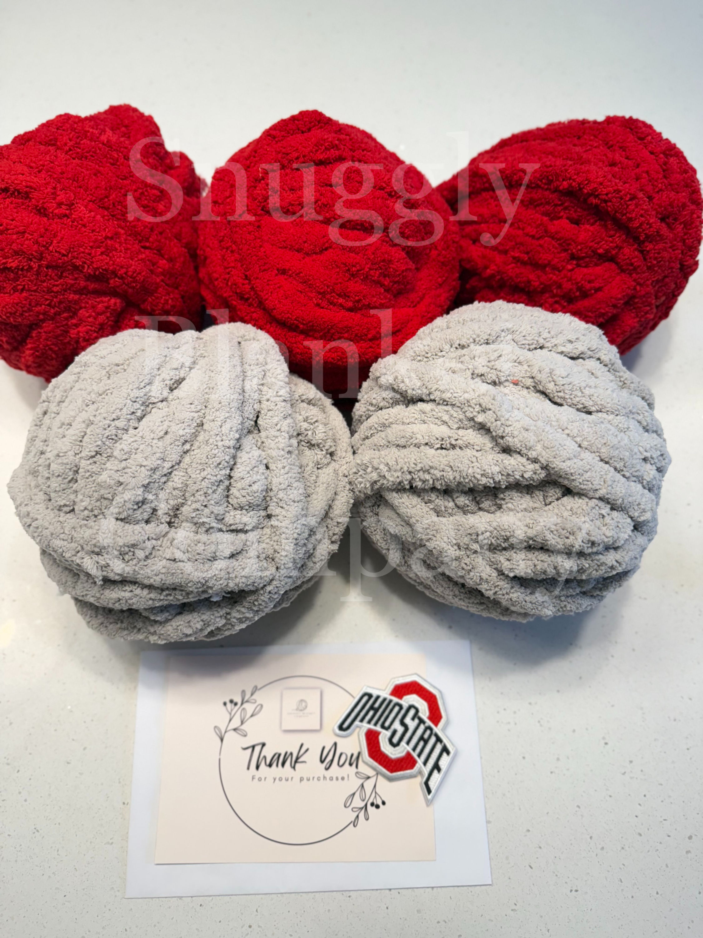 Ohio State Buckeye Blanket DIY Kit