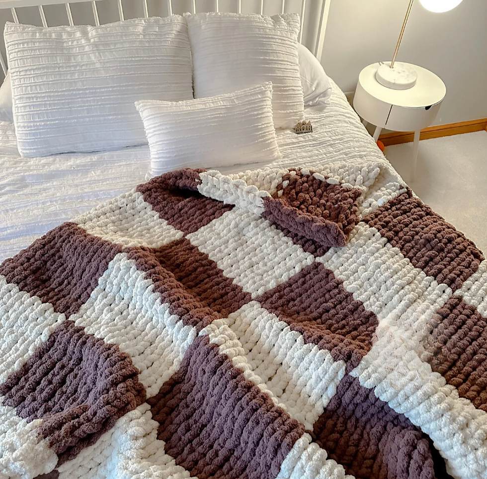 Checkered Chunky Blanket