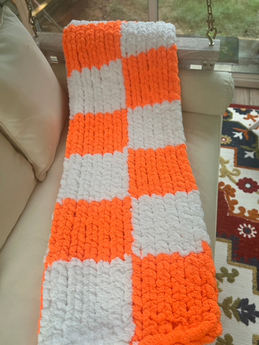University of Tennessee hand-knit Blanket SnugglyBlanketco