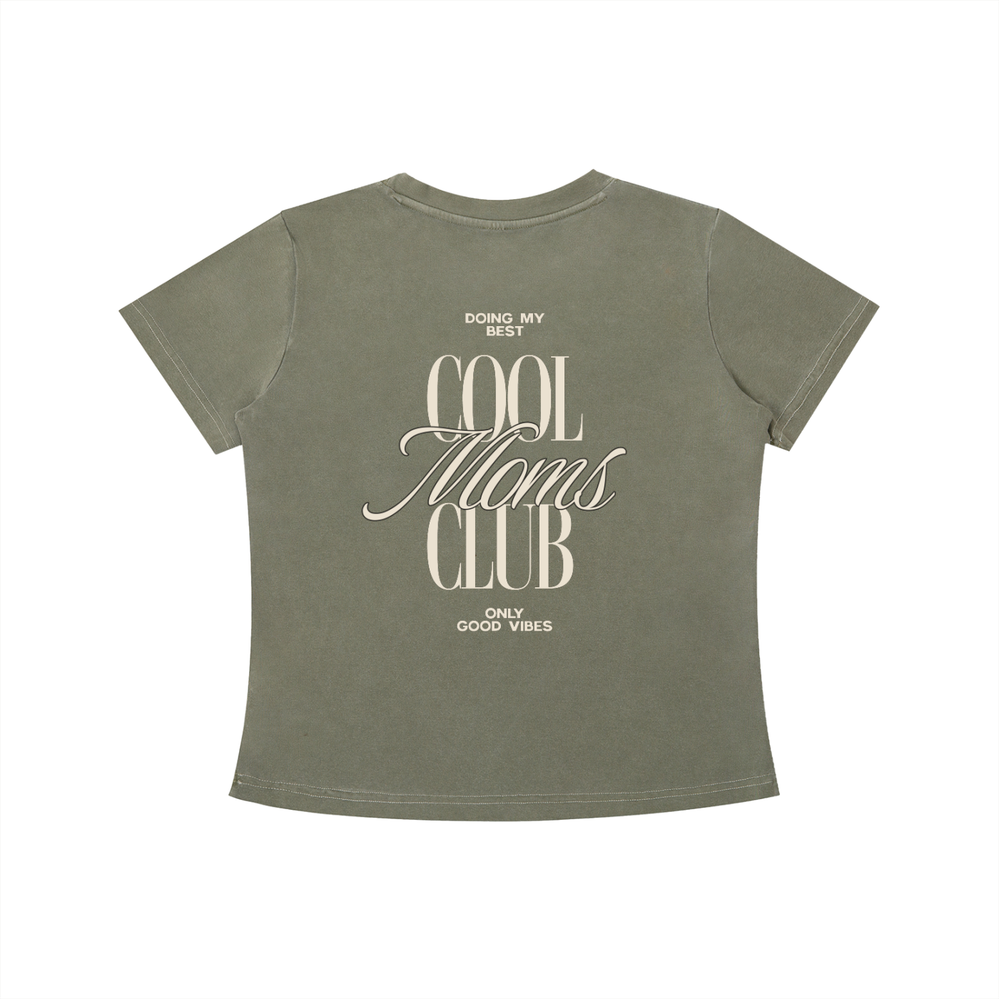 Cool Moms Club Vintage Wash Slim Fit T-shirt