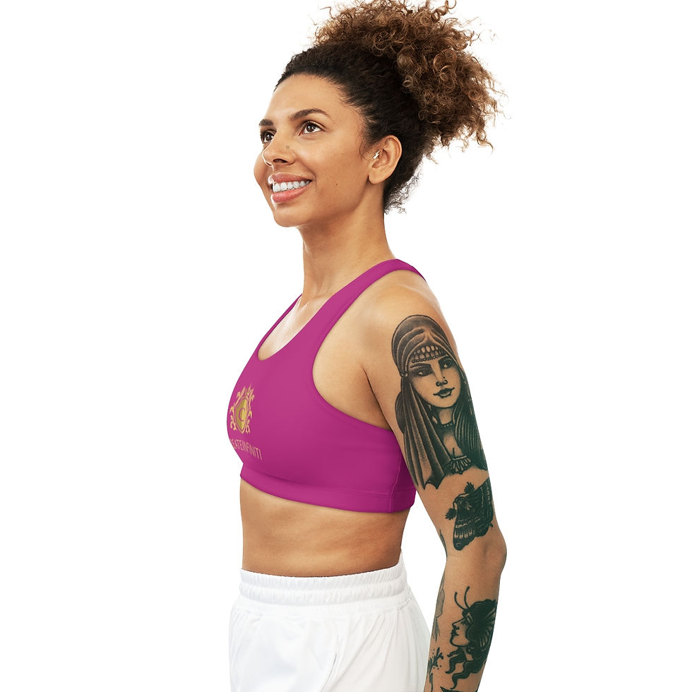 Thumbnail: Createinfiniti Ladies Lift Seamless Sports Bra (Pink)