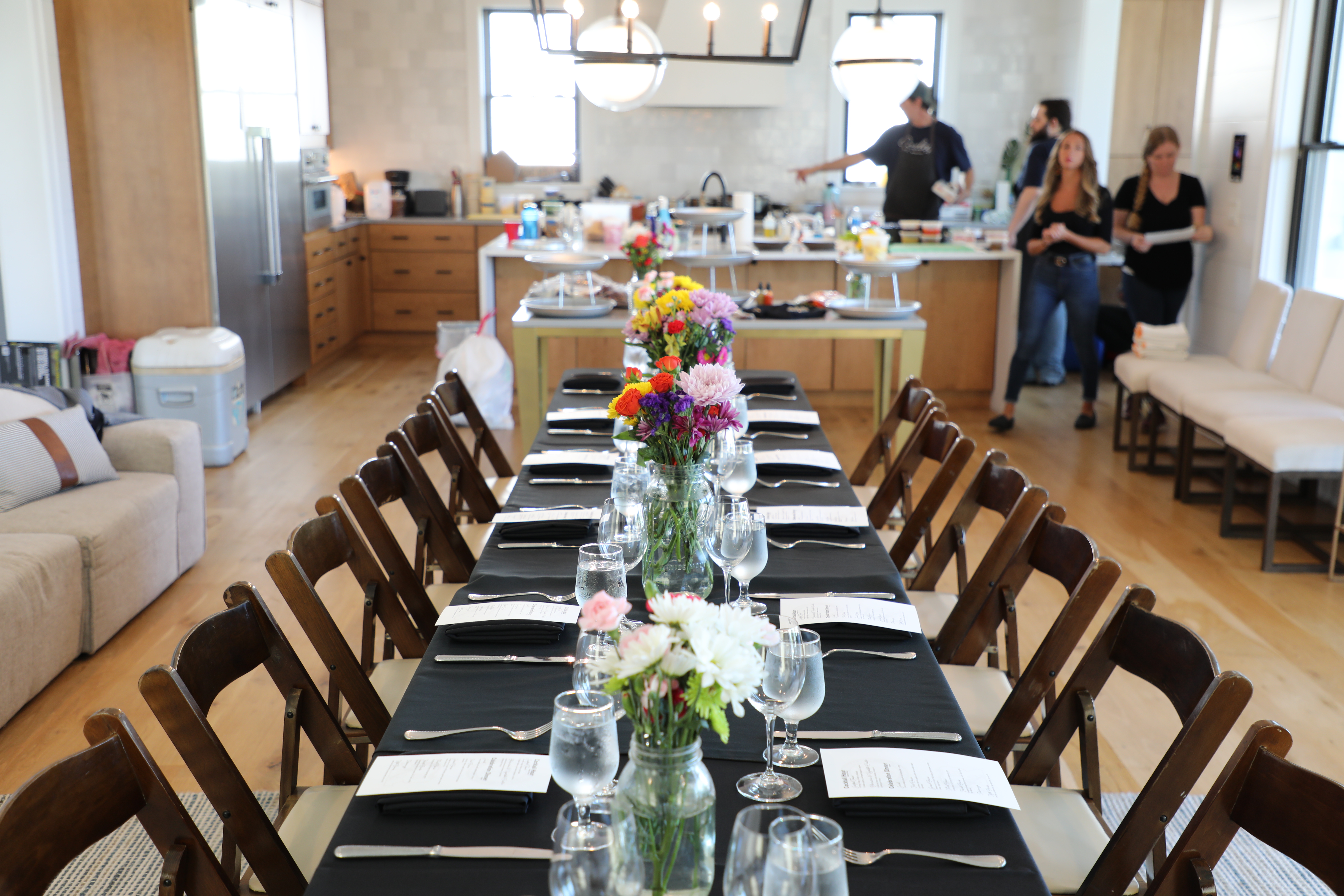 Bexley private dining room — elegant table setting for events