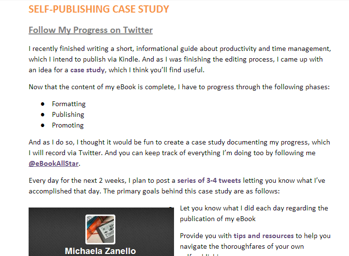 Twitter Self-Publishing Case Study