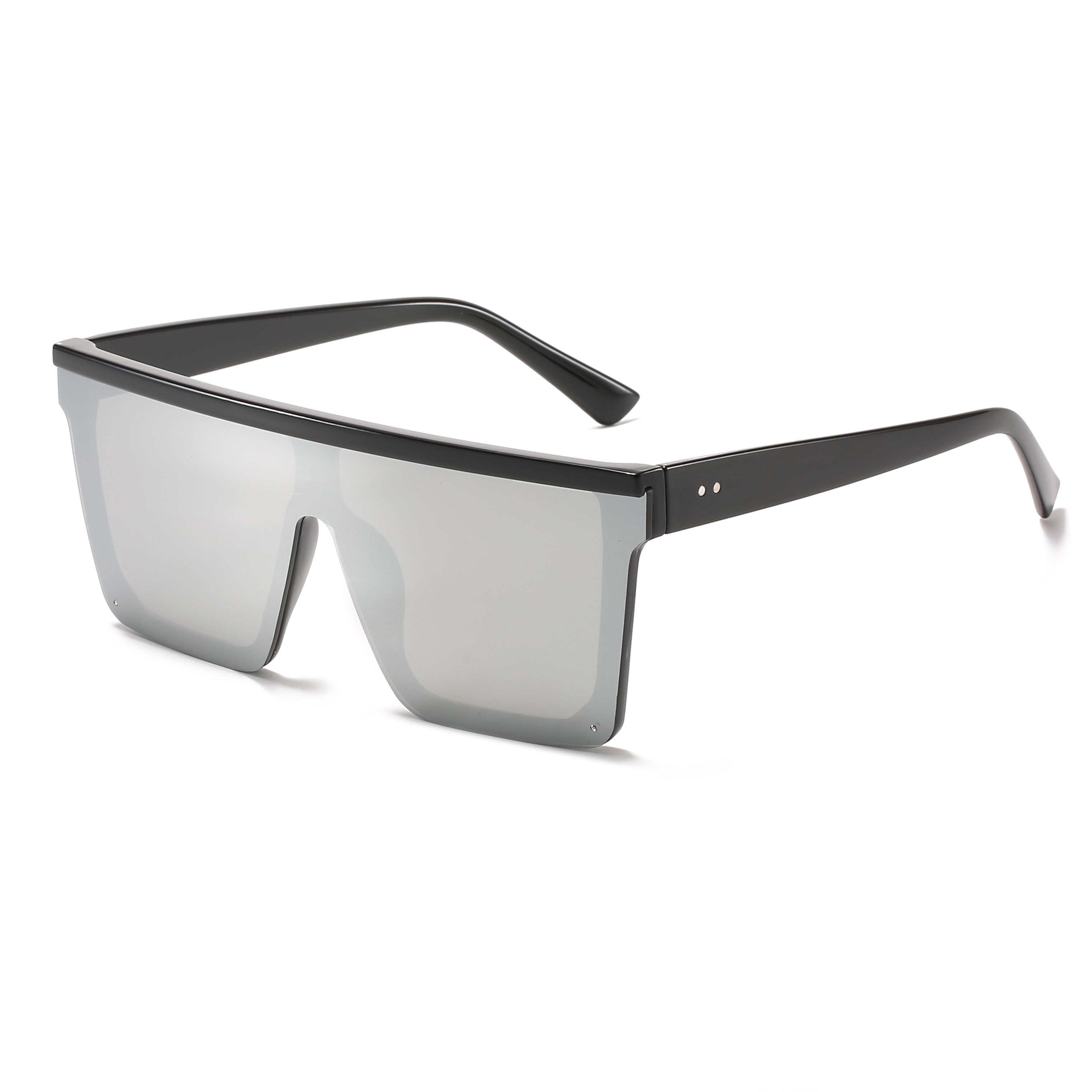 Silver lens mirrored sunglasses