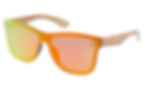 orange lenses sunglasses wooden frame grate for holiday