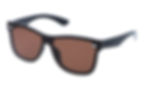 Brown sunglasses PC frame and polycarbonate lenses
