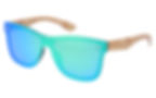festival sunglasses with mirrored green lenses