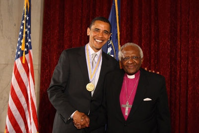 Two of my all time heroes – Desmond Tutu and Barack Obama