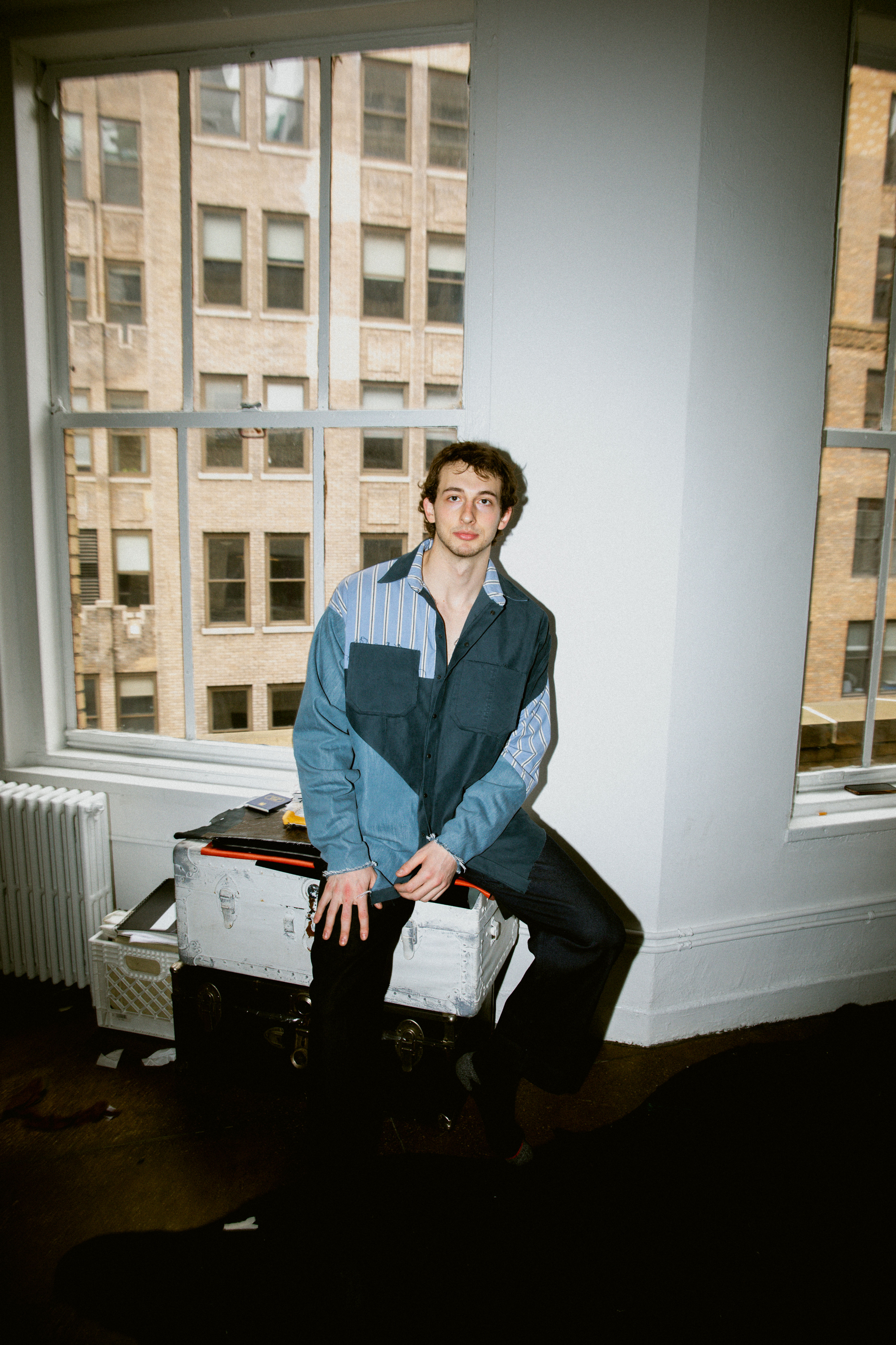 RI-MIX'D SHIRT/DRESS (BLUES) - FRONT