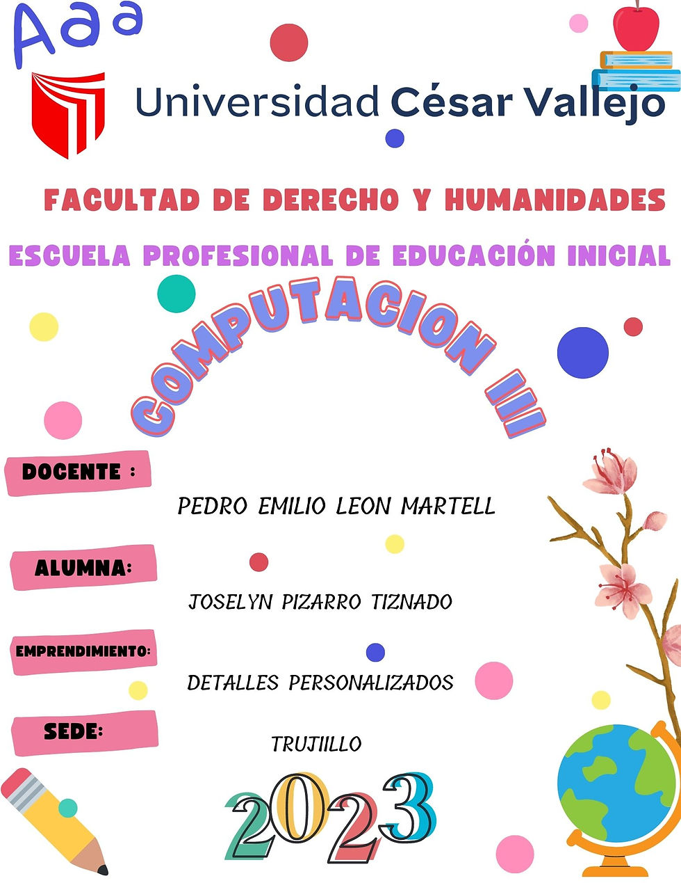 CARATULA DE COMPUTACION III