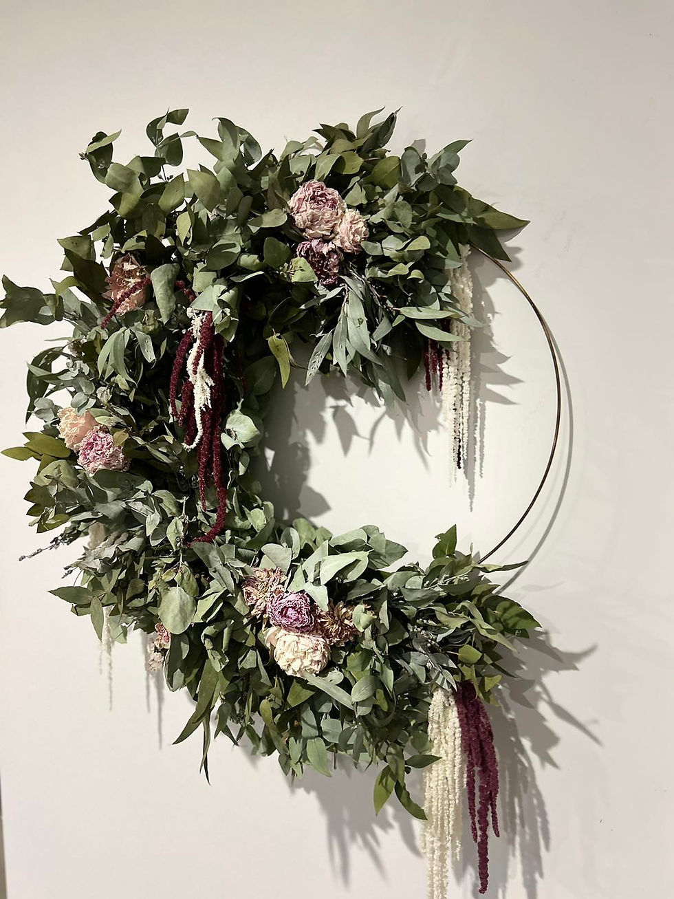 Thumbnail: 50cm Gold Hoop with Floral's