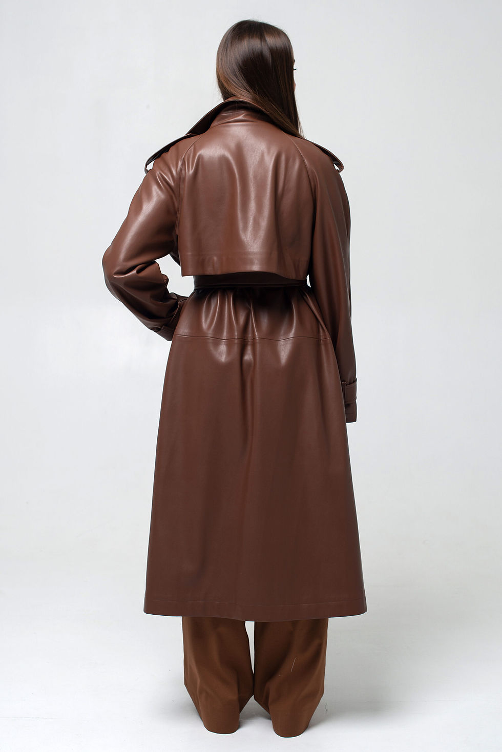 Thumbnail: Eco-leather Trench BERLIN - caramel