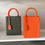 Thumbnail: Leather TOY bag - Orange