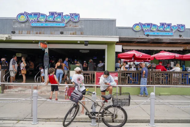 O'Maddy's Restaurant and bicycle