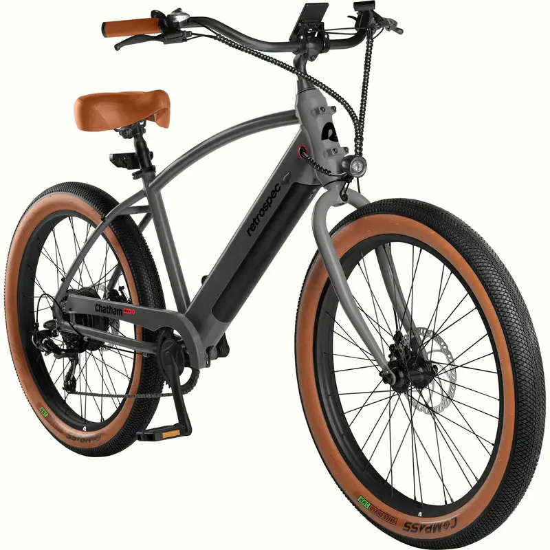 Thumbnail: Retrospec Chatham Rev + 2 Ebike  Step-Over 7-Gear Cruiser