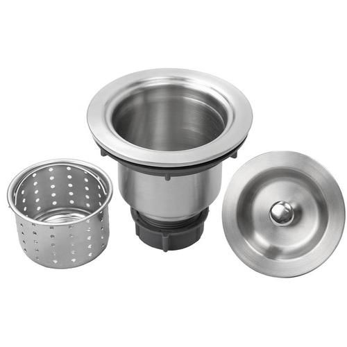Thumbnail: 12.75" Ticor E5070 Haven Series 16-Gauge Stainless Steel Undermount Single Basin