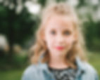Young girl wearing contact-lenses