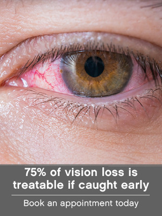 75% of vision loss is treatable if caught early