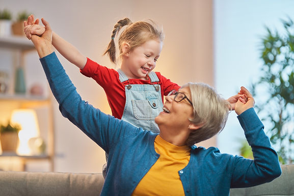Grandmother with her Granddaughter