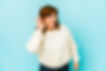 woman suffering from hearing loss